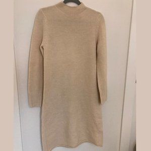 NWOT Roolee Knit Column Sweater Dress in Cream